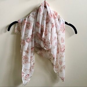 ❌ SOLD ❌ Cherry Blossom Floral Square Scarf